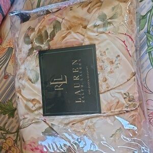 Lauren Ralph Lauren Woodstock Garden QUEEN Bed Skirt Ruffle 14" Drop Split Sides